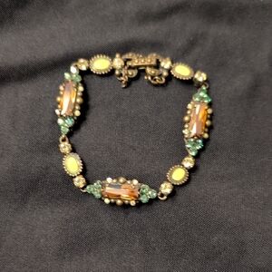 Sorrelli Gold and Green Crystal Bracelet